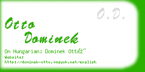 otto dominek business card